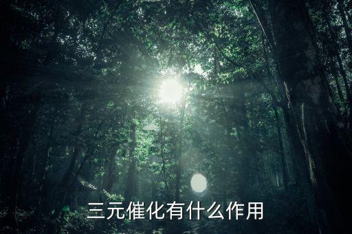 三元催化器，三元催化有什么作用