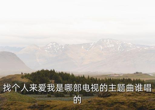 找個人來愛我是哪部電視的主題曲誰唱的