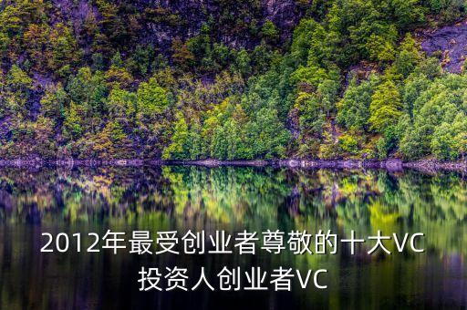 2012年最受創(chuàng)業(yè)者尊敬的十大VC投資人創(chuàng)業(yè)者VC