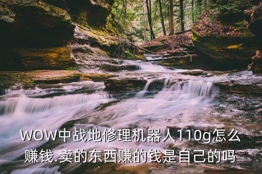 WOW中戰(zhàn)地修理機器人110g怎么賺錢.賣的東西賺的錢是自己的嗎