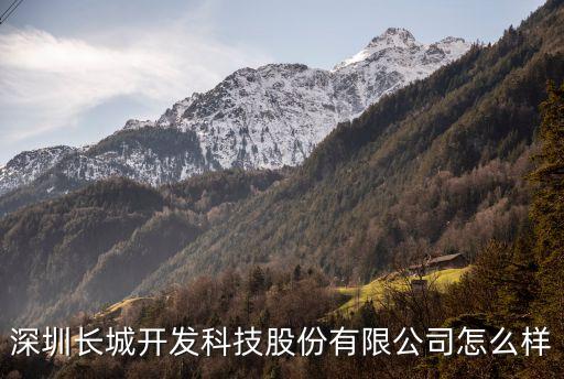 深圳長(zhǎng)城開發(fā)科技股份有限公司怎么樣