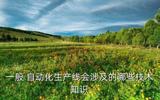 一般 自動(dòng)化生產(chǎn)線會(huì)涉及的哪些技術(shù)知識(shí)