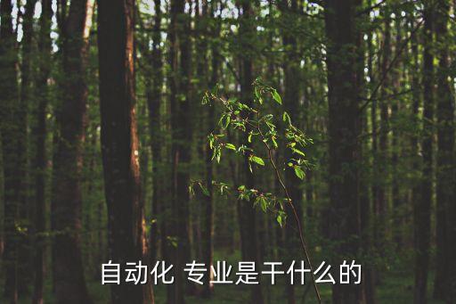 自動(dòng)化專(zhuān)業(yè)具體是什么,電氣工程及其自動(dòng)化是什么專(zhuān)業(yè)