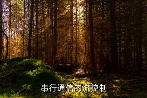 串行通信的流控制