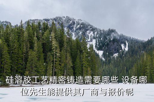 硅溶膠工藝精密鑄造需要哪些 設(shè)備哪位先生能提供其廠商與報(bào)價(jià)呢