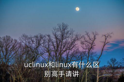 uclinux和linux有什么區(qū)別高手請講