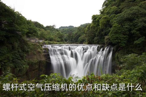 螺桿式空氣壓縮機(jī)的優(yōu)點(diǎn)和缺點(diǎn)是什么