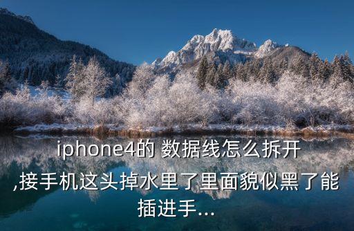  iphone4的 數(shù)據(jù)線怎么拆開(kāi),接手機(jī)這頭掉水里了里面貌似黑了能插進(jìn)手...