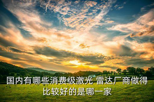 國(guó)內(nèi)有哪些消費(fèi)級(jí)激光 雷達(dá)廠商做得比較好的是哪一家