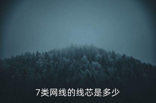 7類網(wǎng)線的線芯是多少