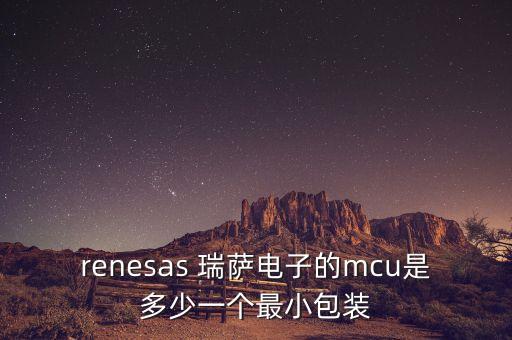 renesas 瑞薩電子的mcu是多少一個(gè)最小包裝
