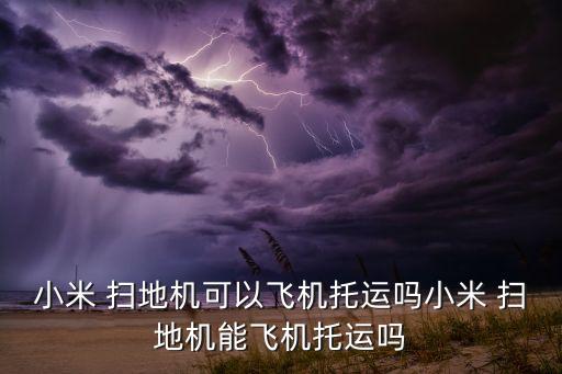 小米 掃地機可以飛機托運嗎小米 掃地機能飛機托運嗎