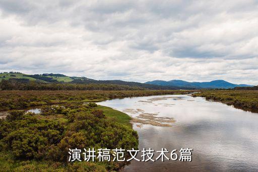  演講稿范文技術(shù)6篇