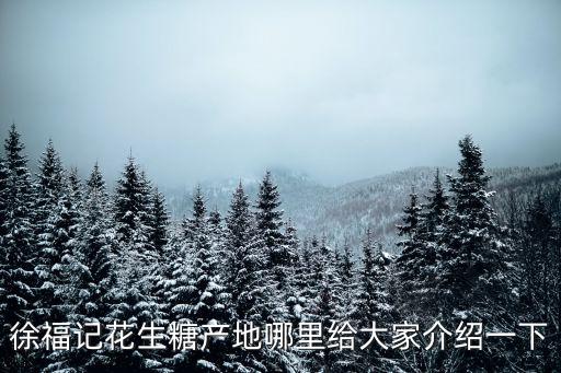 徐福記花生糖產(chǎn)地哪里給大家介紹一下