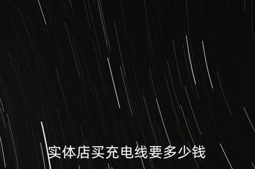 實(shí)體店買充電線要多少錢