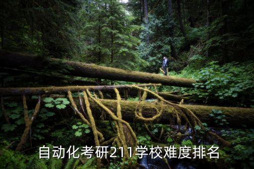  自動化考研211學校難度排名