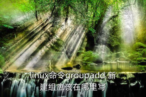 groupadd，linux命令groupadd 新建組應(yīng)該在哪里寫(xiě)