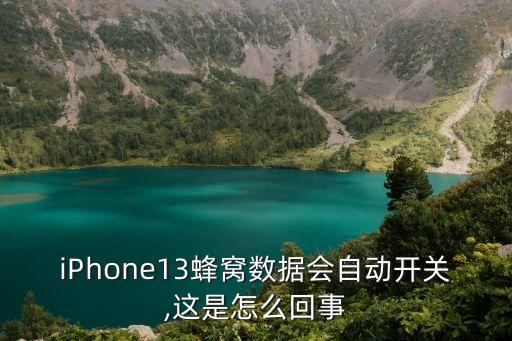iPhone13蜂窩數(shù)據(jù)會(huì)自動(dòng)開關(guān),這是怎么回事