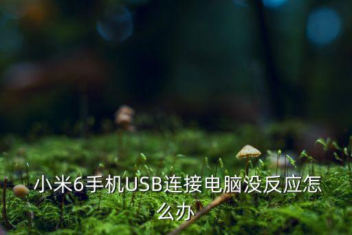  小米6手機USB連接電腦沒反應(yīng)怎么辦