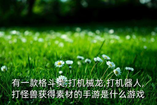 有一款格斗類(lèi),打機(jī)械龍,打機(jī)器人,打怪獸獲得素材的手游是什么游戲