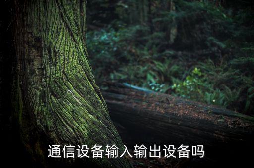 通信設備輸入輸出設備嗎