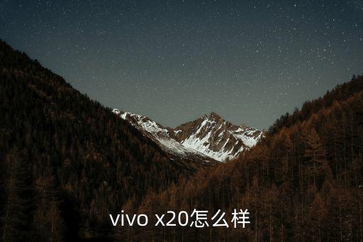 vivo x20怎么樣