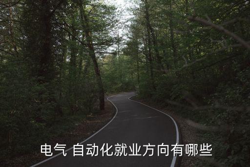  電氣 自動化就業(yè)方向有哪些