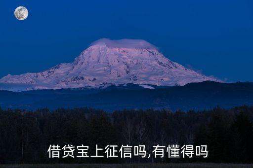  借貸寶上征信嗎,有懂得嗎