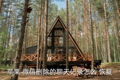 蘋果 微信刪除的聊天記錄怎么 恢復(fù)