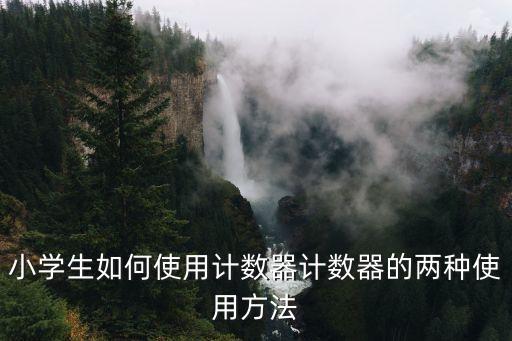 小學生如何使用計數(shù)器計數(shù)器的兩種使用方法