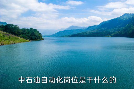 中石油電氣自動化,中石油自動化崗位有哪些?