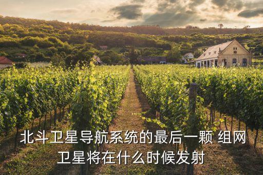 北斗衛(wèi)星導(dǎo)航系統(tǒng)的最后一顆 組網(wǎng)衛(wèi)星將在什么時(shí)候發(fā)射