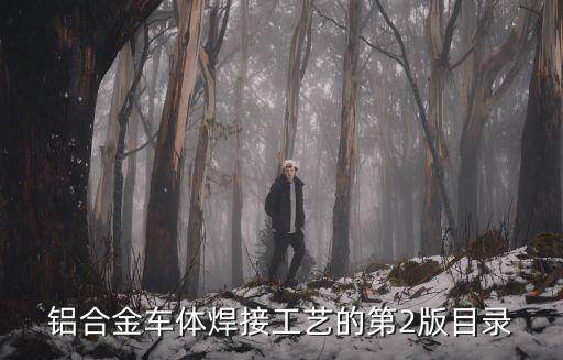 鋁合金車體焊接工藝的第2版目錄