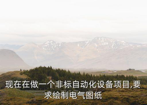 現(xiàn)在在做一個(gè)非標(biāo)自動(dòng)化設(shè)備項(xiàng)目,要求繪制電氣圖紙