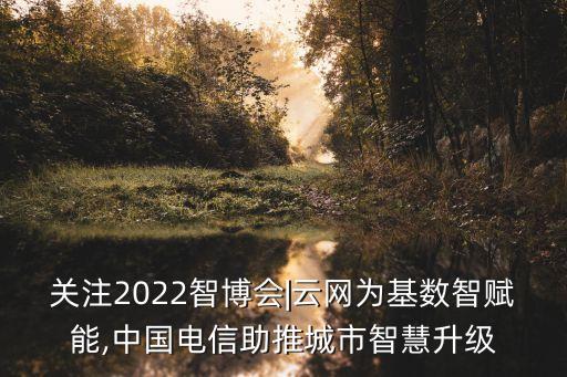 關(guān)注2022智博會|云網(wǎng)為基數(shù)智賦能,中國電信助推城市智慧升級