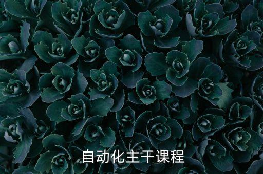  自動(dòng)化主干課程