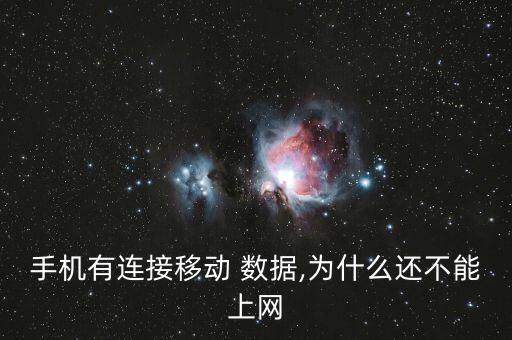手機有連接移動 數(shù)據(jù),為什么還不能上網(wǎng)
