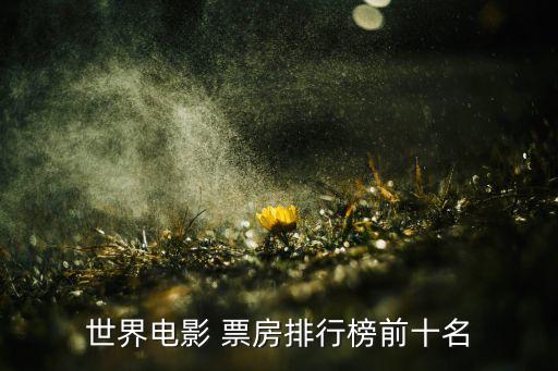 世界電影 票房排行榜前十名