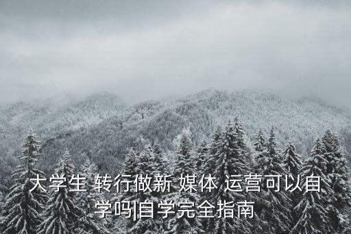 自動化專業(yè)轉(zhuǎn)行新媒體運營,想轉(zhuǎn)行新媒體運營但沒經(jīng)驗