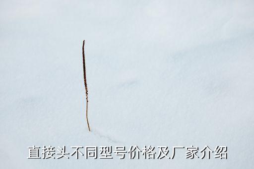 直接頭不同型號價(jià)格及廠家介紹