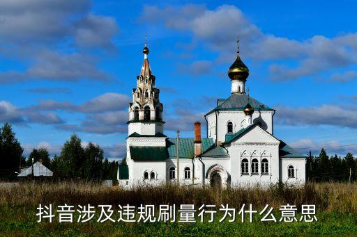 抖音涉及違規(guī)刷量行為什么意思