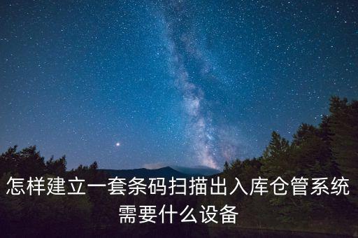 怎樣建立一套條碼掃描出入庫倉管系統(tǒng)需要什么設備