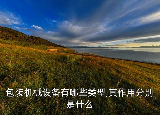 包裝機(jī)械設(shè)備有哪些類型,其作用分別是什么