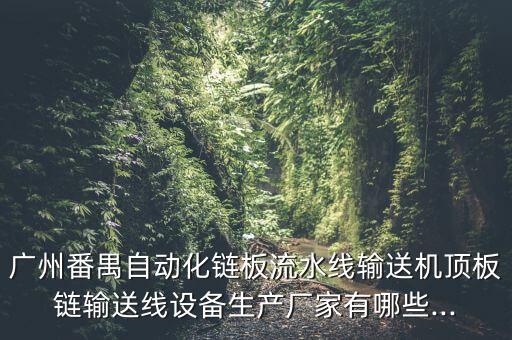 廣州番禺自動(dòng)化鏈板流水線輸送機(jī)頂板鏈輸送線設(shè)備生產(chǎn)廠家有哪些...