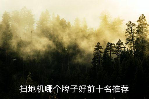 掃地機(jī)哪個(gè)牌子好前十名推薦