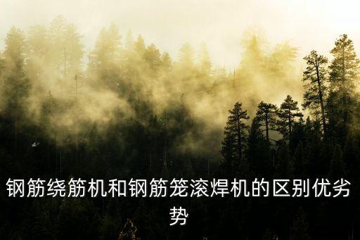 鋼筋繞筋機(jī)和鋼筋籠滾焊機(jī)的區(qū)別優(yōu)劣勢(shì)