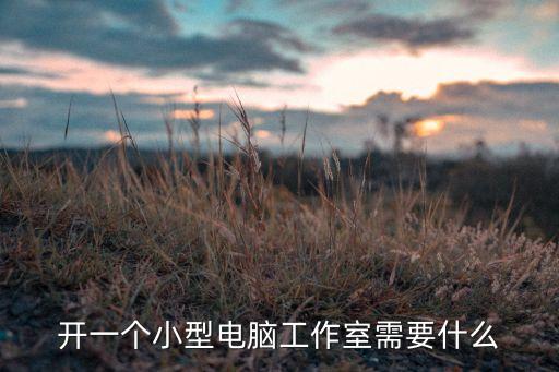 開一個小型電腦工作室需要什么