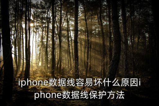 iphone數據線容易壞什么原因iphone數據線保護方法