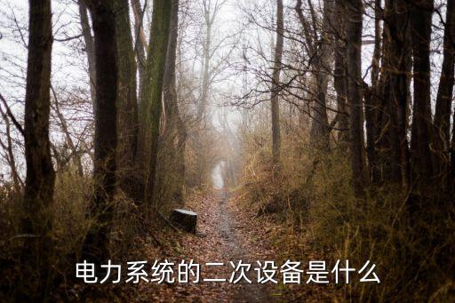 電力系統(tǒng)的二次設(shè)備是什么