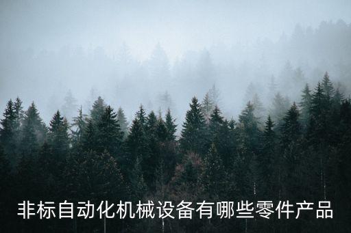 非標(biāo)自動(dòng)化機(jī)械設(shè)備有哪些零件產(chǎn)品